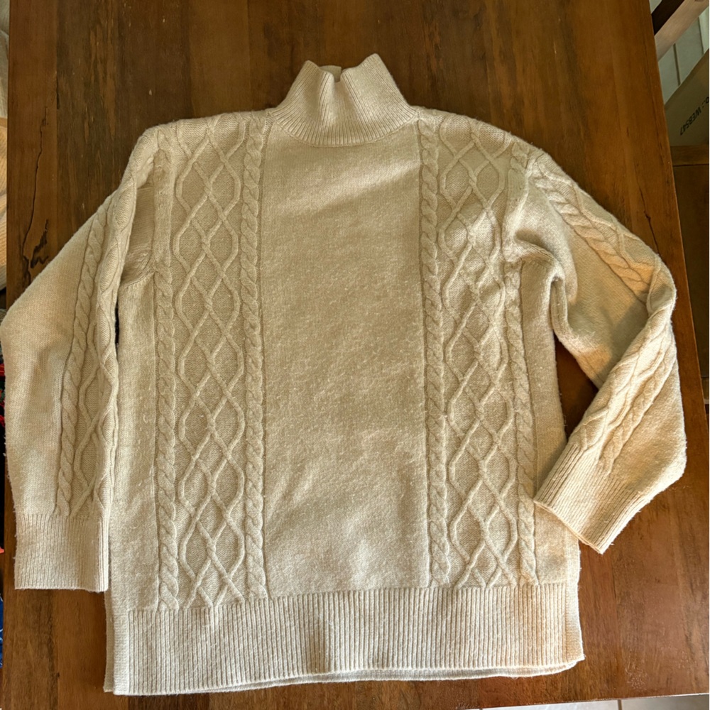 H&M Maternity Oatmeal Cable Sweater